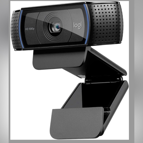 Logitech HD 1080p Black Webcam, NWOT.  Bought for a new job but never used - Picture 1 of 3